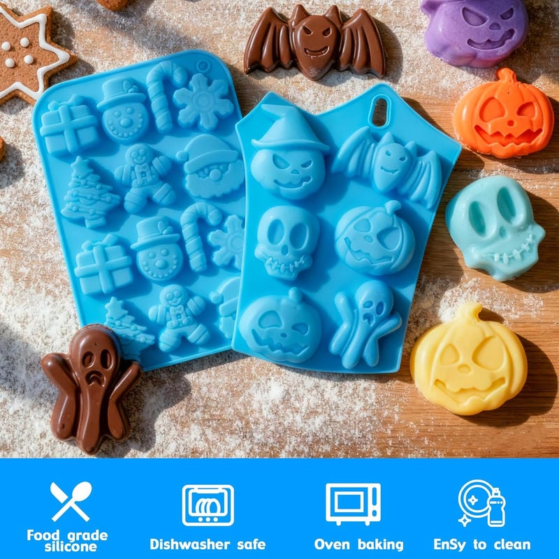Ranchitel Cake Pop Maker Kit with Cake Pop Sticks Silicone Christmas Cake Pop Mold Cake Stand Chocolate Candy Melting Pot Lollipop Instructions Visual Recipe Cards Icing Piping Tips Cake Topper Baking Supplies - Image 4